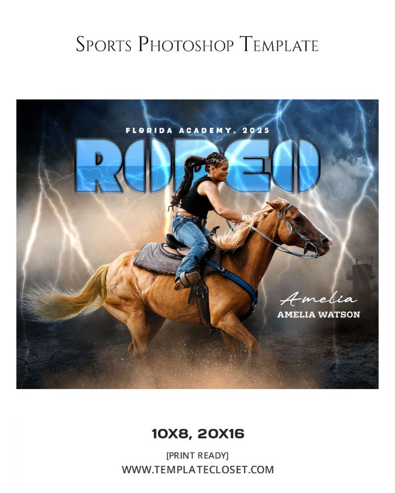 Rodeo Signature Effect Customized Photography Template