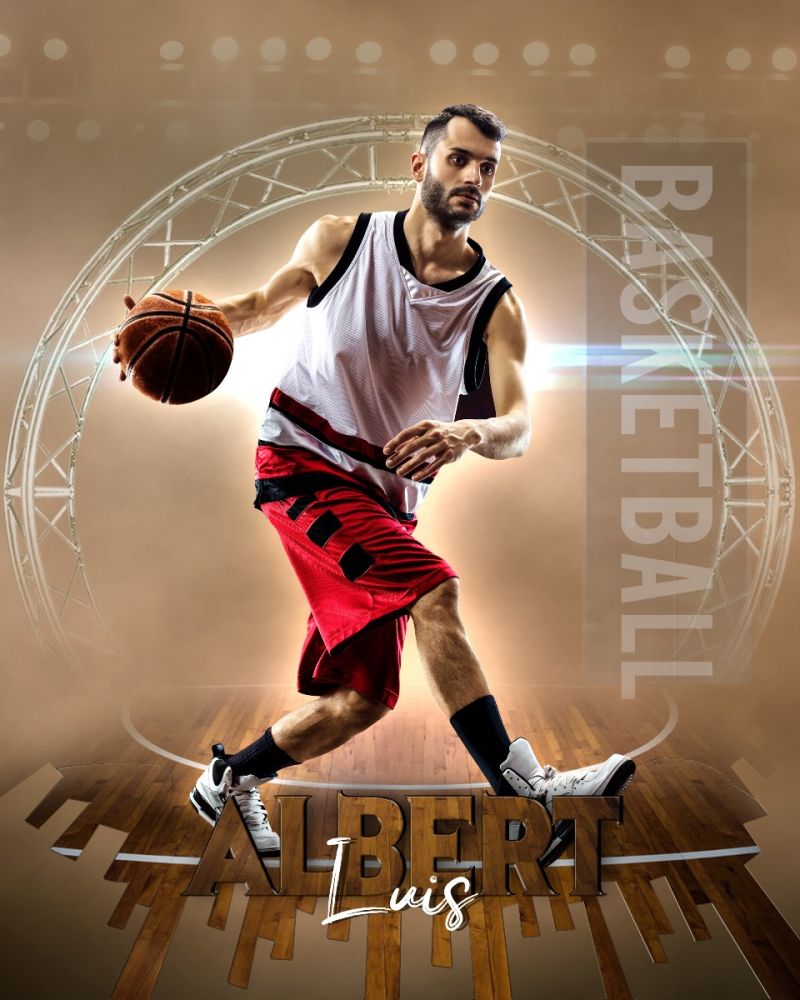 Albert Luis - Basketball customizable Photography Template