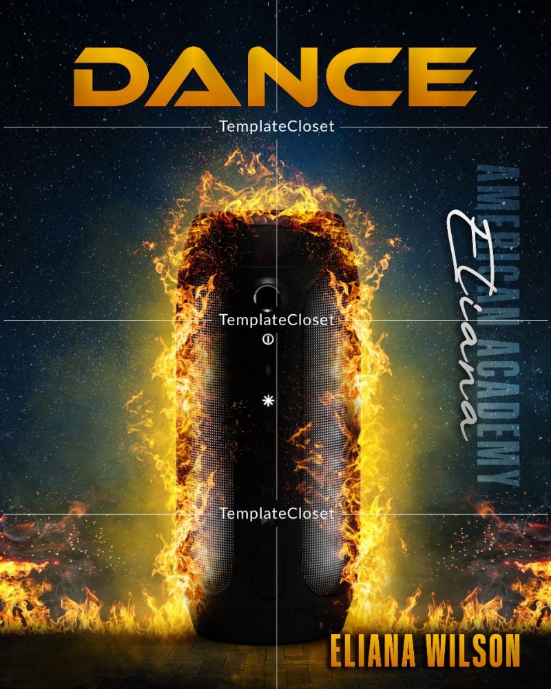 Dance On The Fire Customized Digital Photography Template