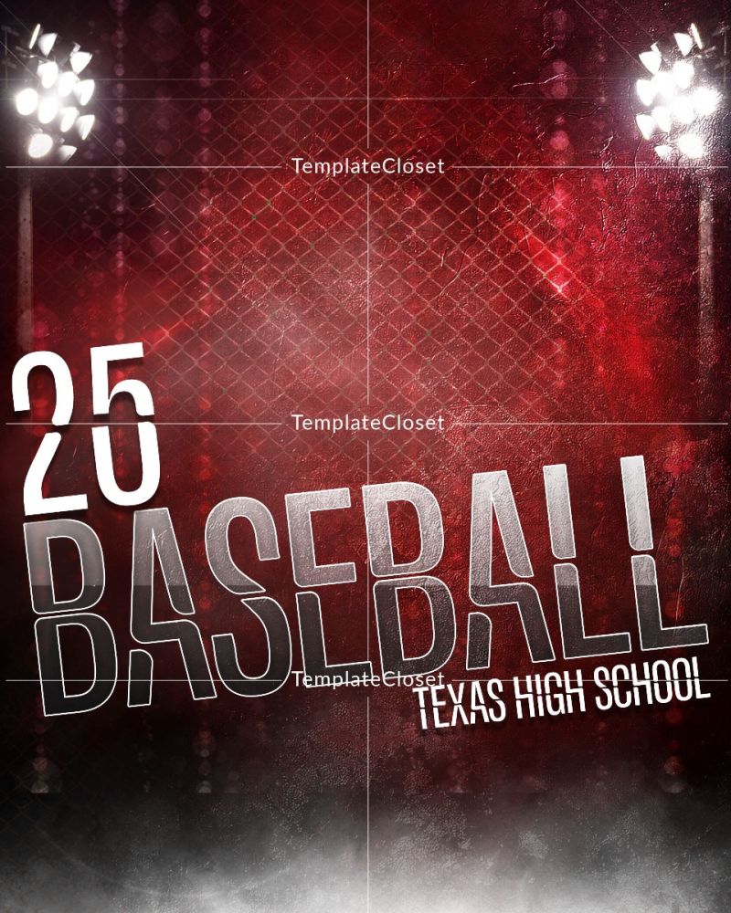 Baseball Memory Mate Light Effect Customized Photography Template