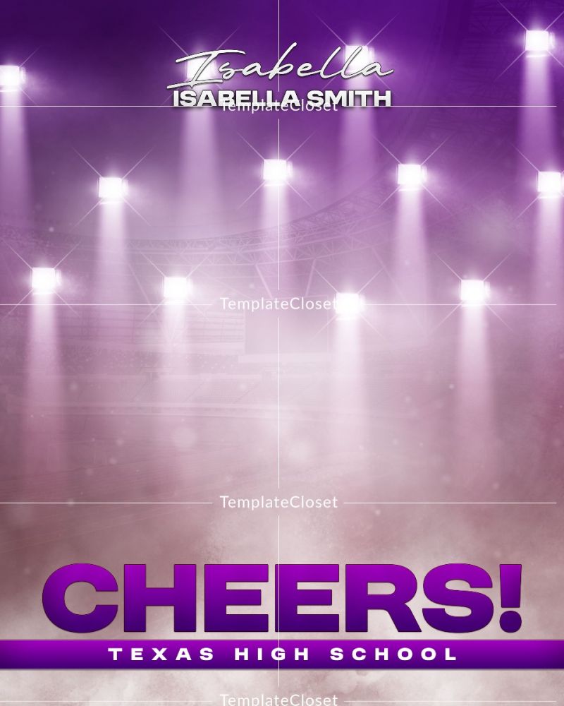 Billie Smith - Newyork Cheerleader Sport Photography Template
