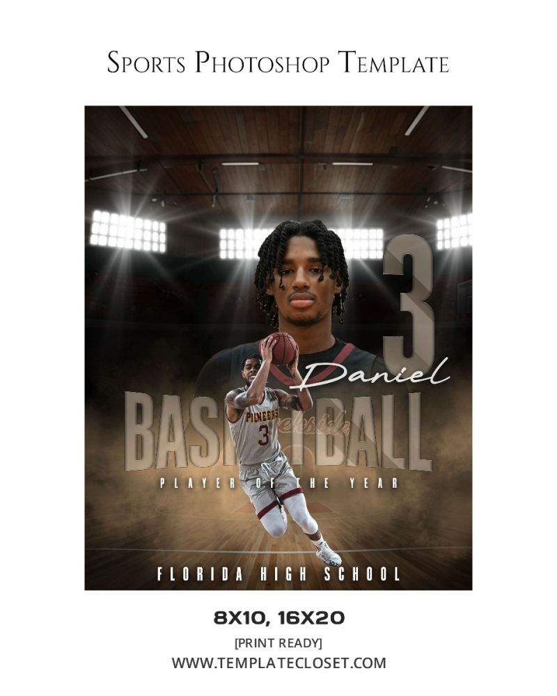 Daniel - Basketball Memory Mate Customized Photography Poster