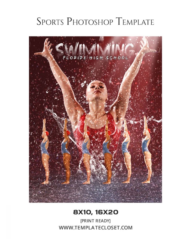Swimming Light Effect Photoshop Photography Template