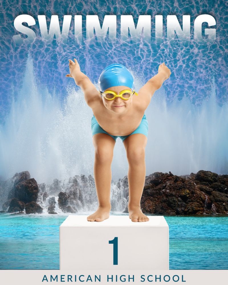 Swimming Champion Template