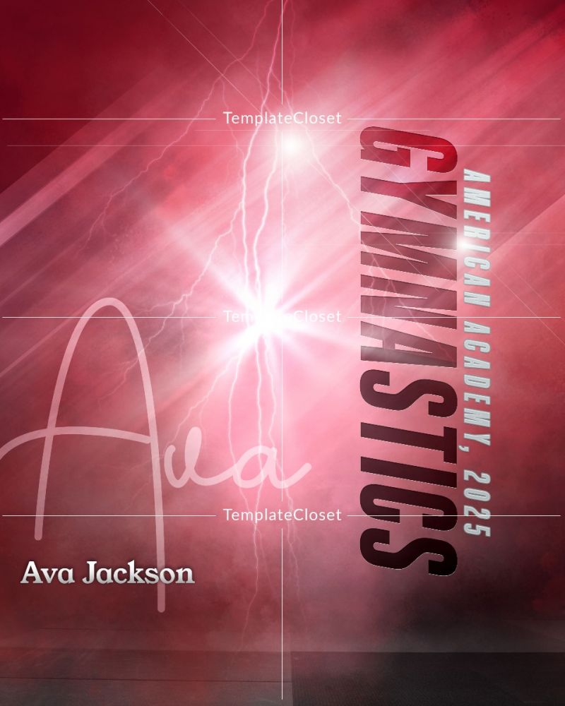 Ava Jackson - Gymnastic Signature Move Sport Photography Template
