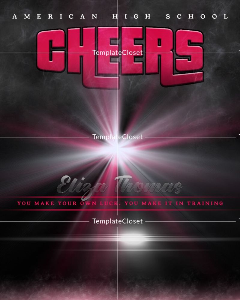 Billie Smith - Newyork Cheerleader Sport Photography Template