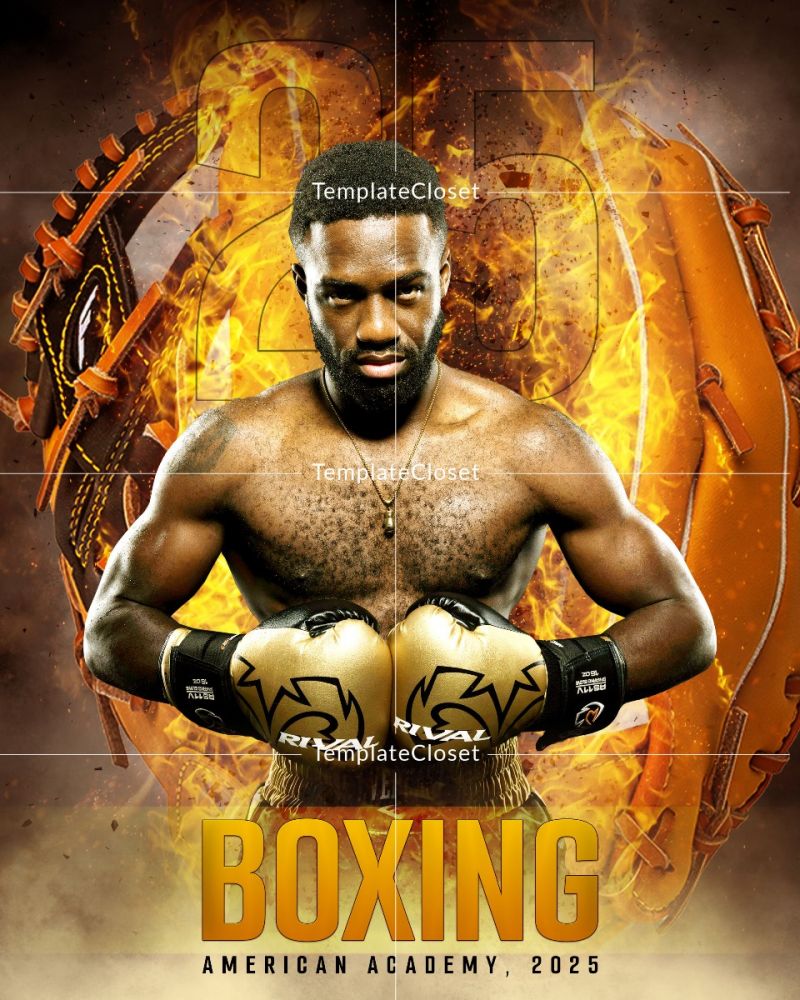 Boxing Enliven Effect Sports Photoshop Photography Template