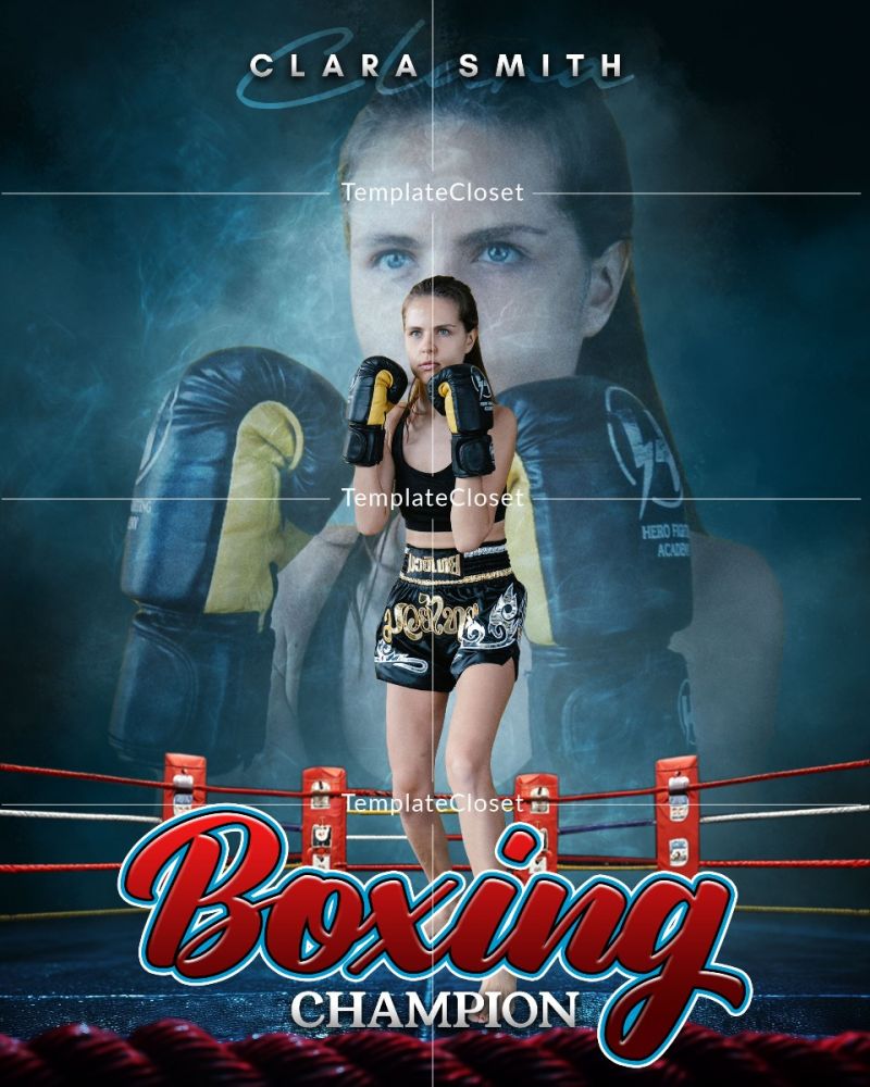 Boxing Enliven Effect Sports Photoshop Photography Template