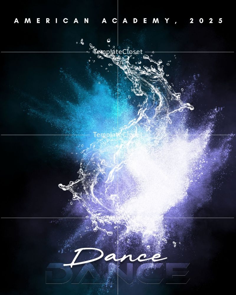 Best Dance Multi Layer Customized Digital Photoshop Template