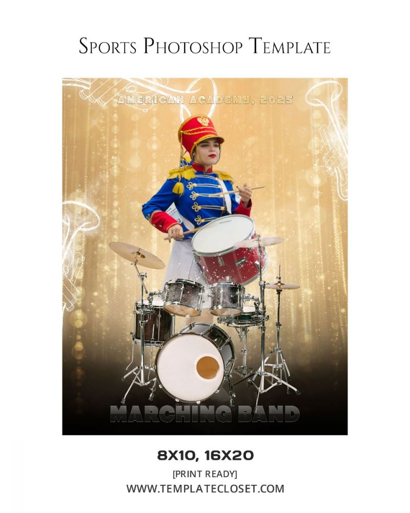 Marching Band Multi Layer Customized Photography Poster