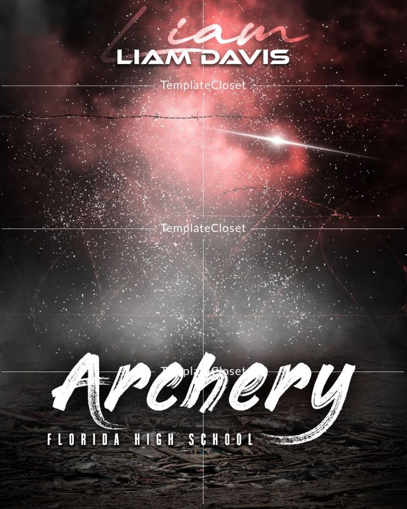 Archery Memory Mate Sports Photography Template