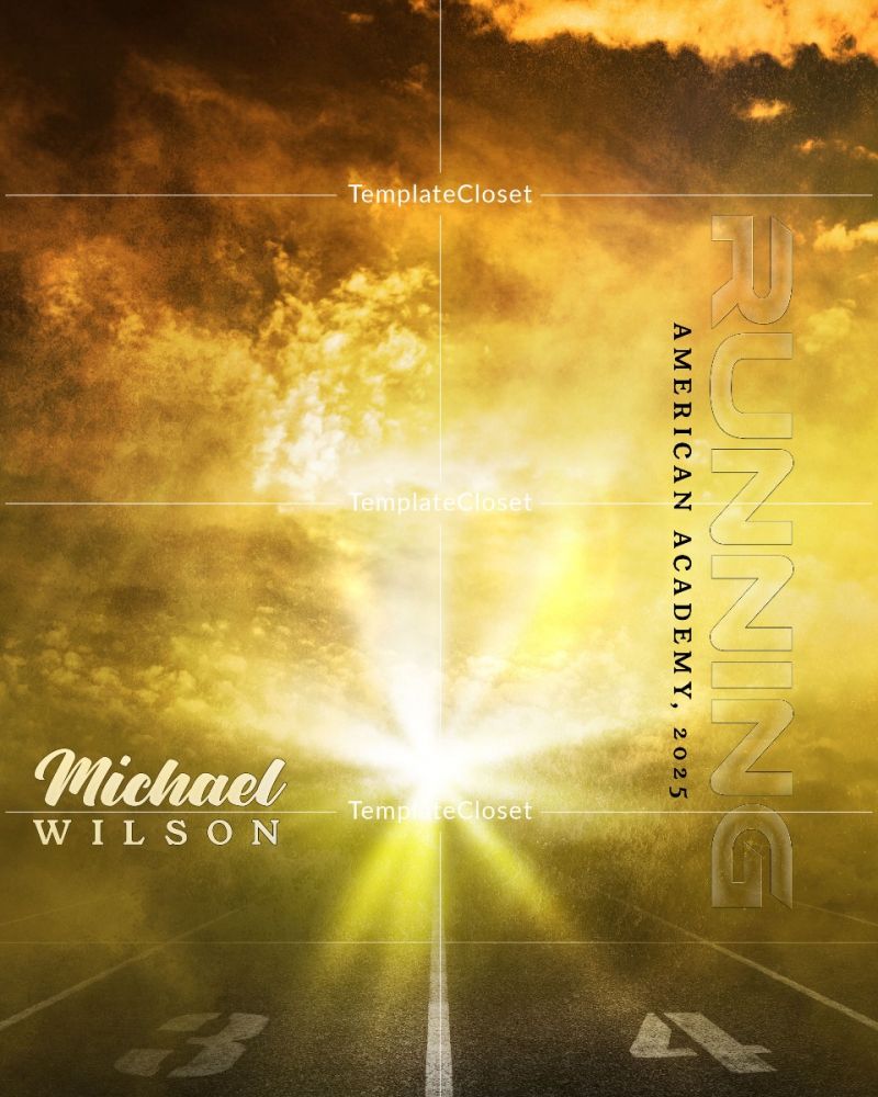 Michael Wilson - Running 3D Effect Customized Photography Poster