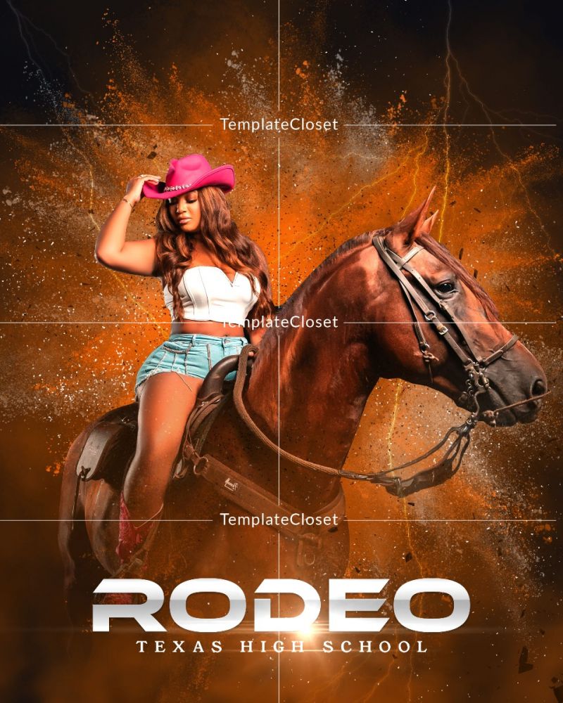 Rodeo Powder Effect Customized Photography Template