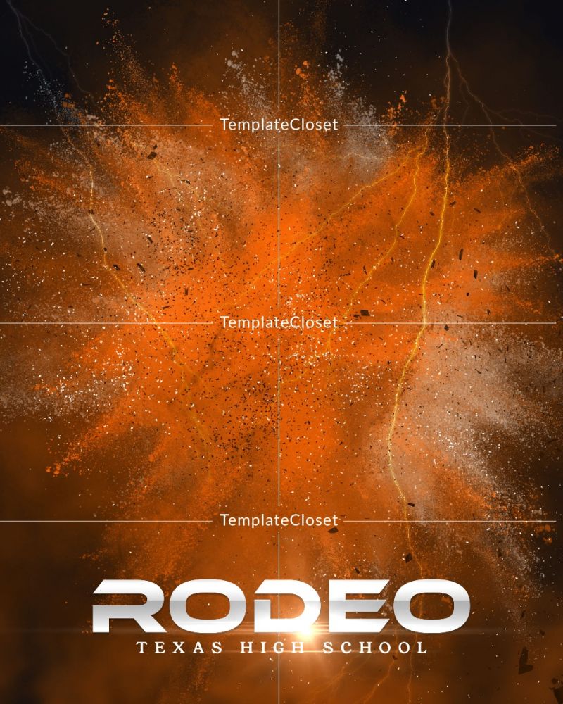Rodeo Powder Effect Customized Photography Template