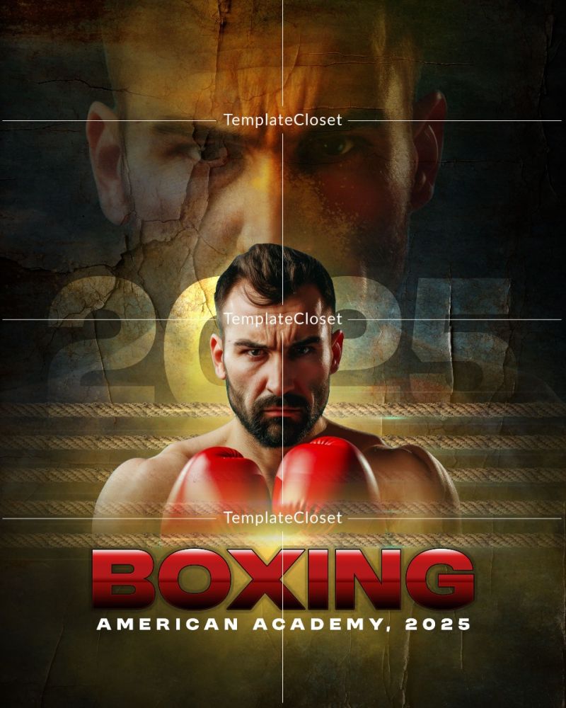 Boxing Enliven Effect Sports Photoshop Photography Template