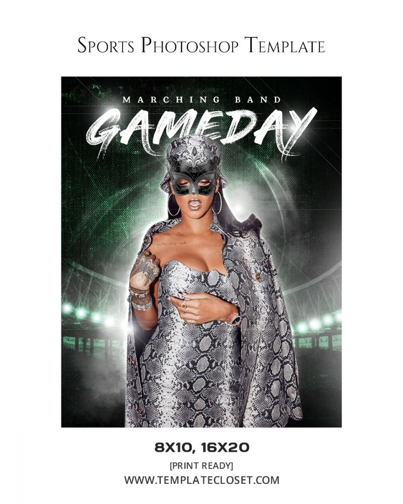 Marching Band - Game Day Customized Photography Poster