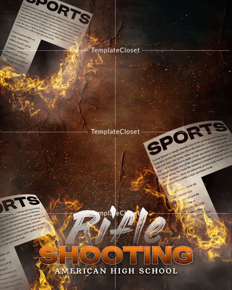 Rifle Shooting Sport Customized Photography Poster