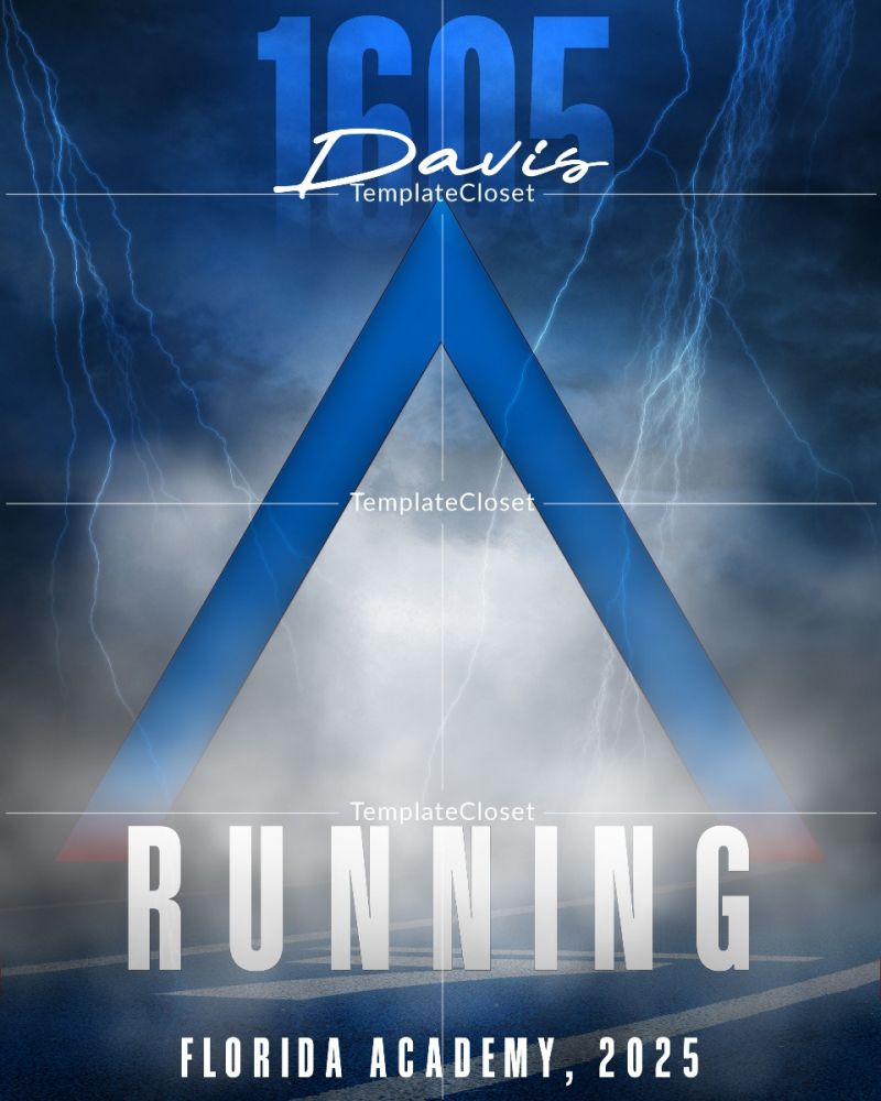 Running Senior Sport Customized Photoshop Poster