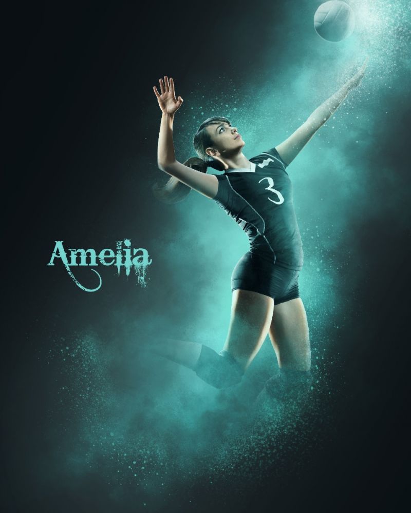 Volleyball Template Photography