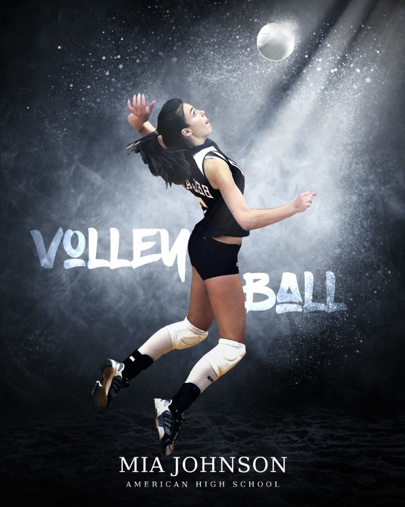 VolleyballAmericanHighSchool Template@templatecloset.com