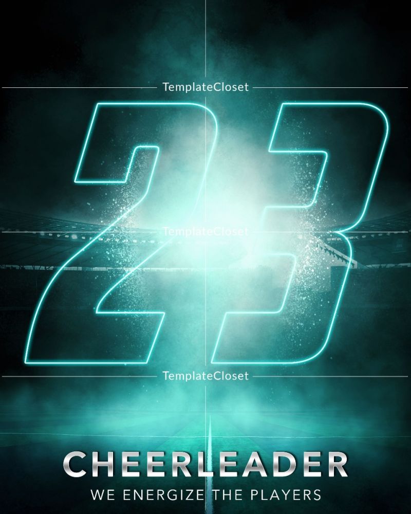 CheerleaderWeEnergizeThePlayerTemplate@templatecloset.com
