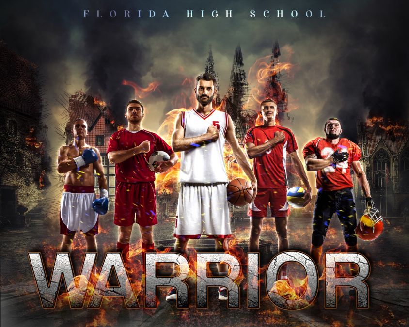 Warrior - Football Team Banner