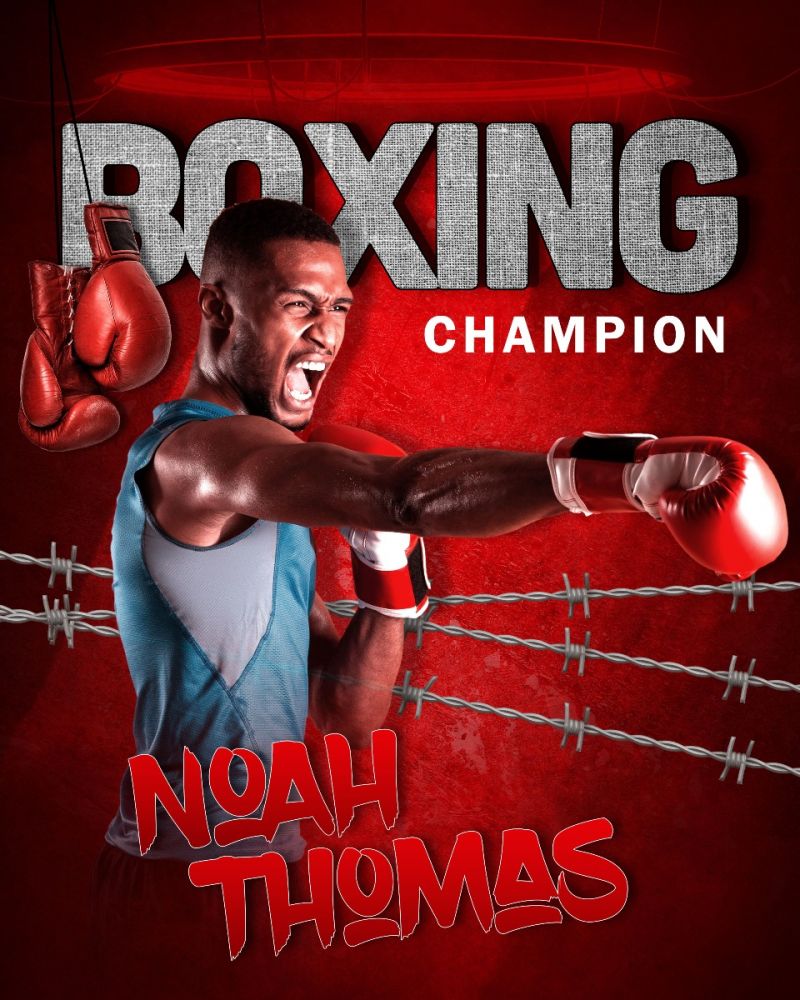 Boxing Champion Photography Template