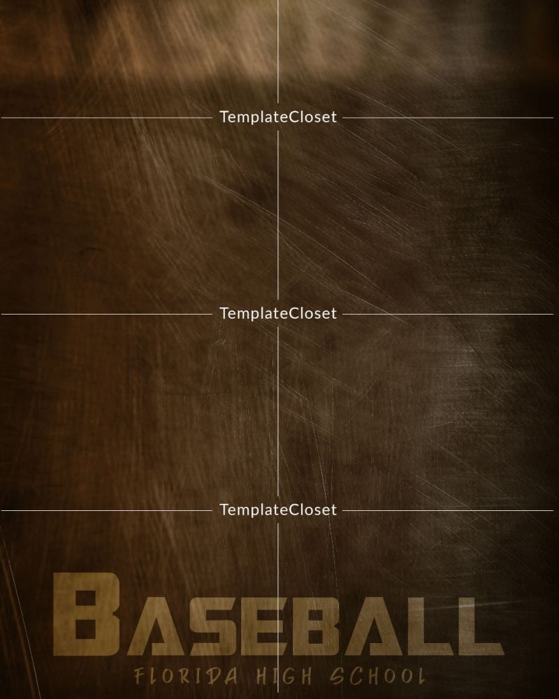 BaseballGameFloridaHighSchoolTemplate@templatecloset.com