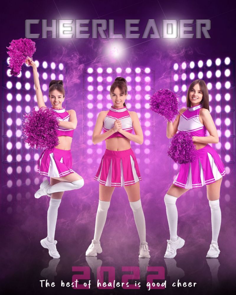 CheerleaderTheBestOfHealersIsGoodCheerPhotographyTemplate@templatecloset.com