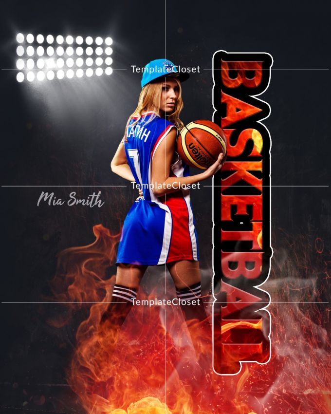 Basketball Sports Memory Mates Photography Template