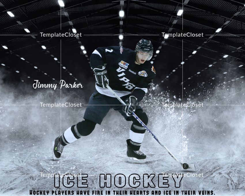 Jimmy Parker Ice Hockey Photography Template
