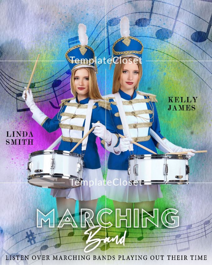 Linda Kelly Marching Band Photography Template