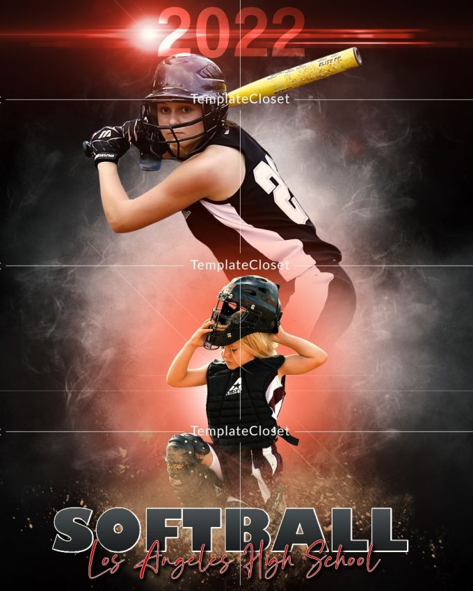 Softball Los Angeles High School Template
