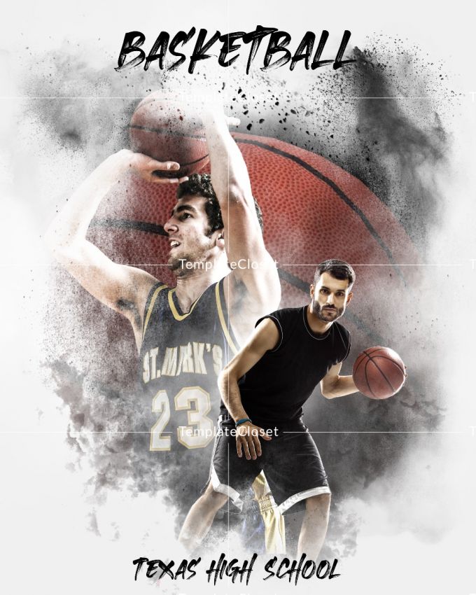 Basketball Customized Photoshop Template