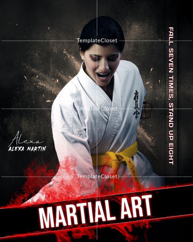 Alexa Martin Martial Art Color Effect Template