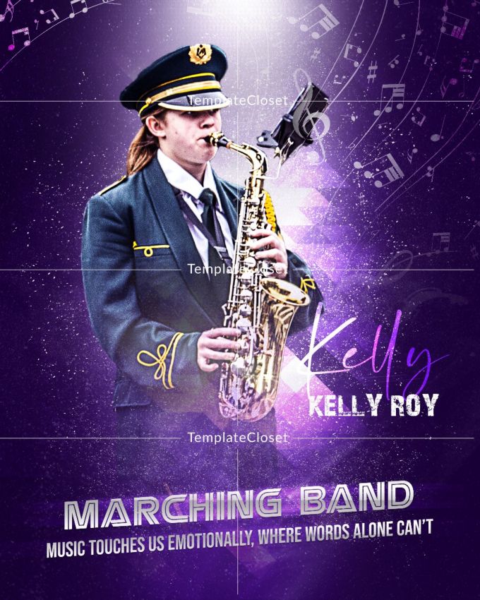 Kelly Roy Marching Band Music Template
