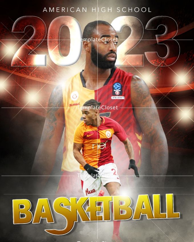 Basketball Print Ready Sport Template