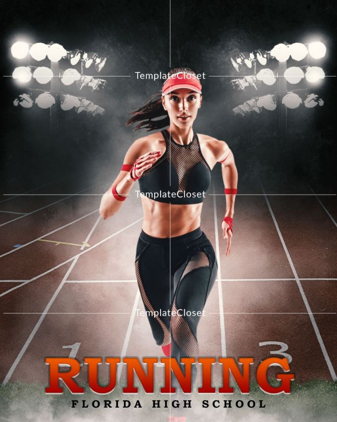 Running Light Effect Senior Template