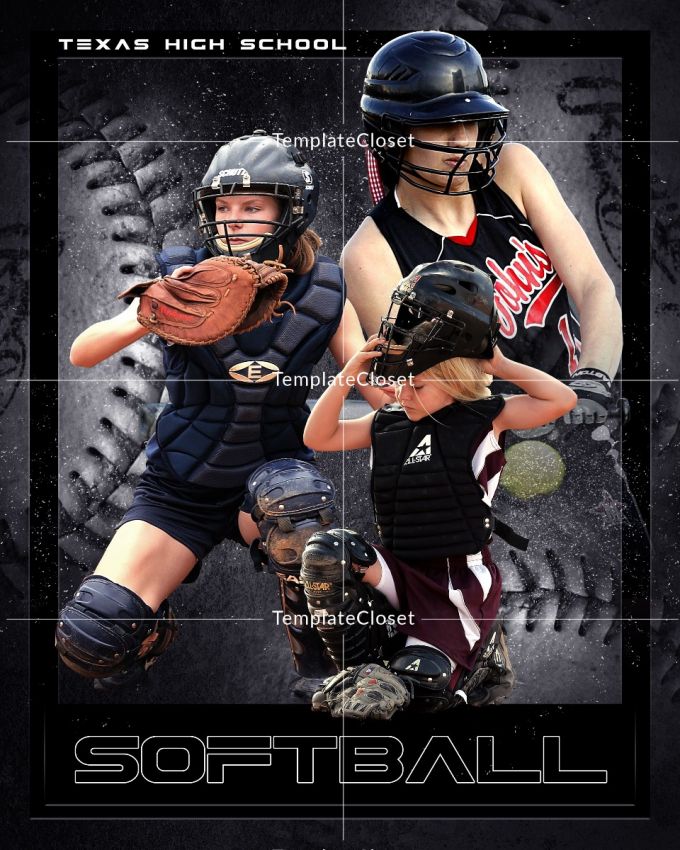 Softball Photography Template