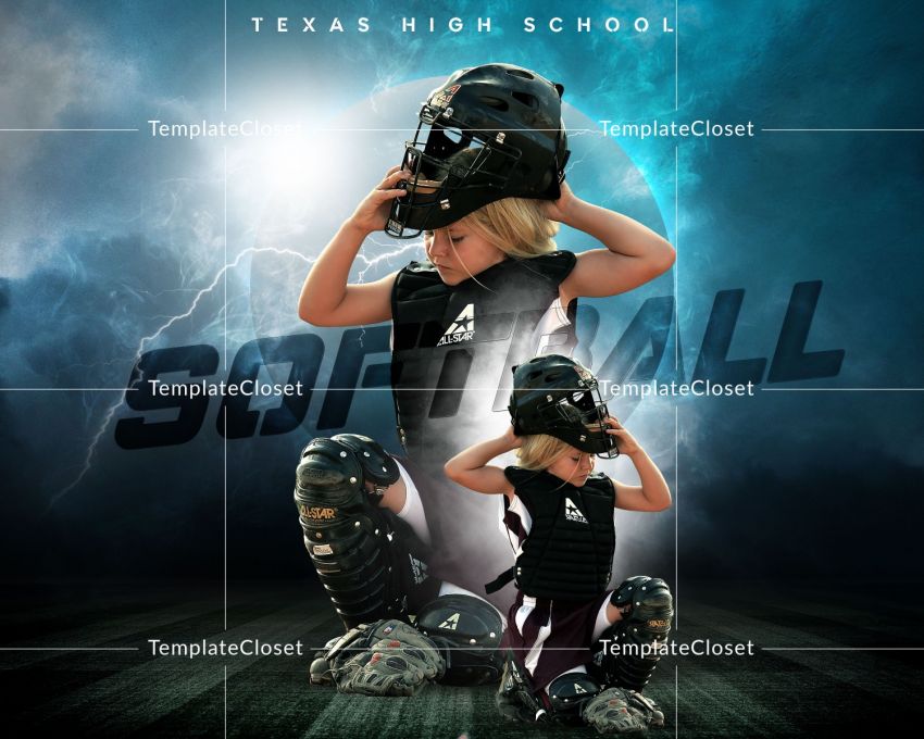 Softball Memory Mate Customized Sports Template