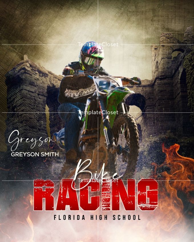 Bike Racing Light Effect Template