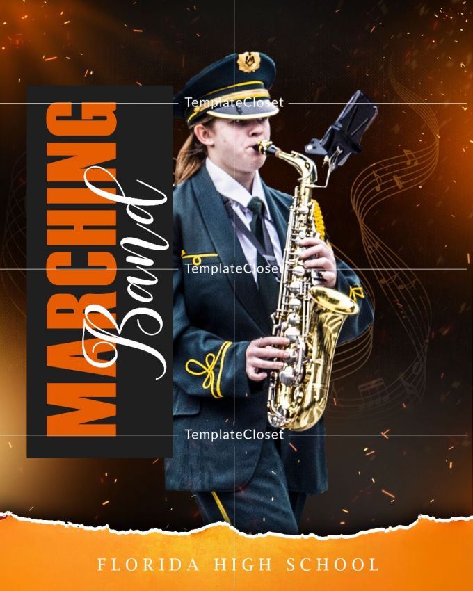 Marching Band Sports Print Ready Photography Poster