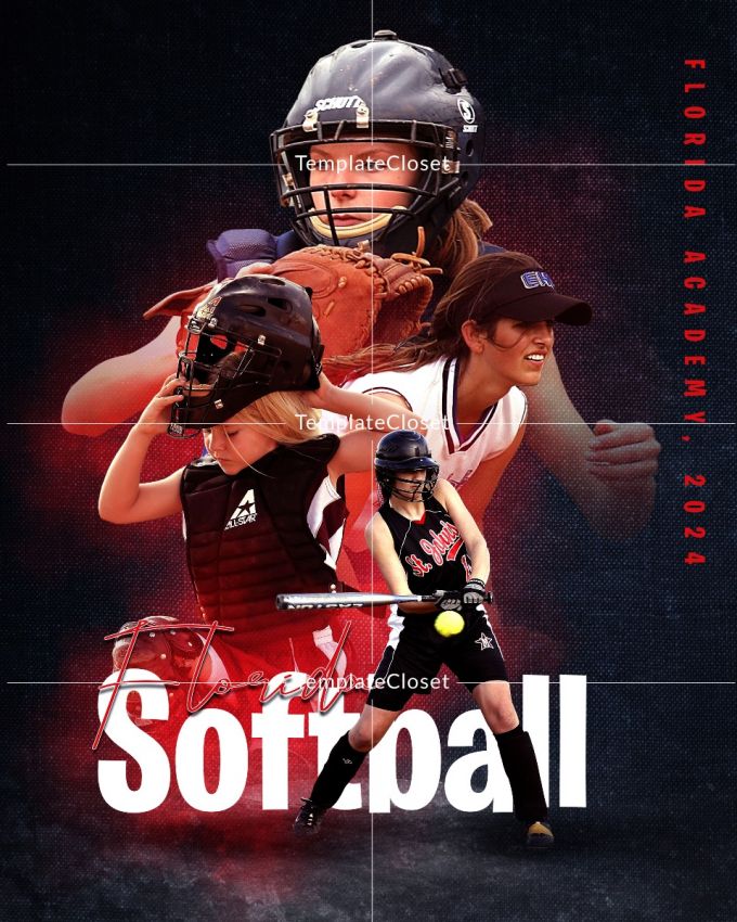 Softball Customizable Sports Template Softball Customizable Sports Template