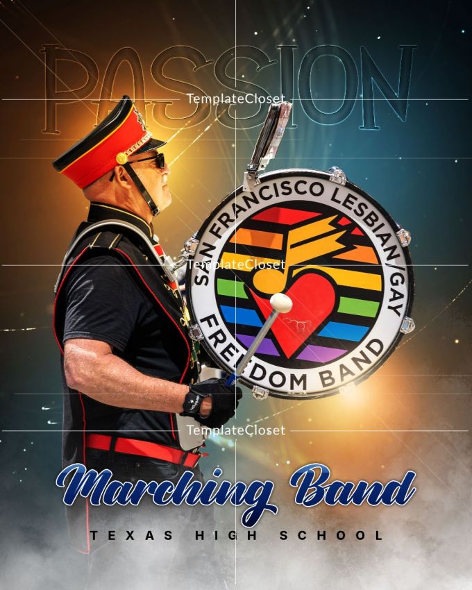 Marching Band Sports Print Ready Photography Poster
