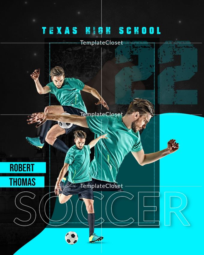 Soccer Texas High School Template Photography