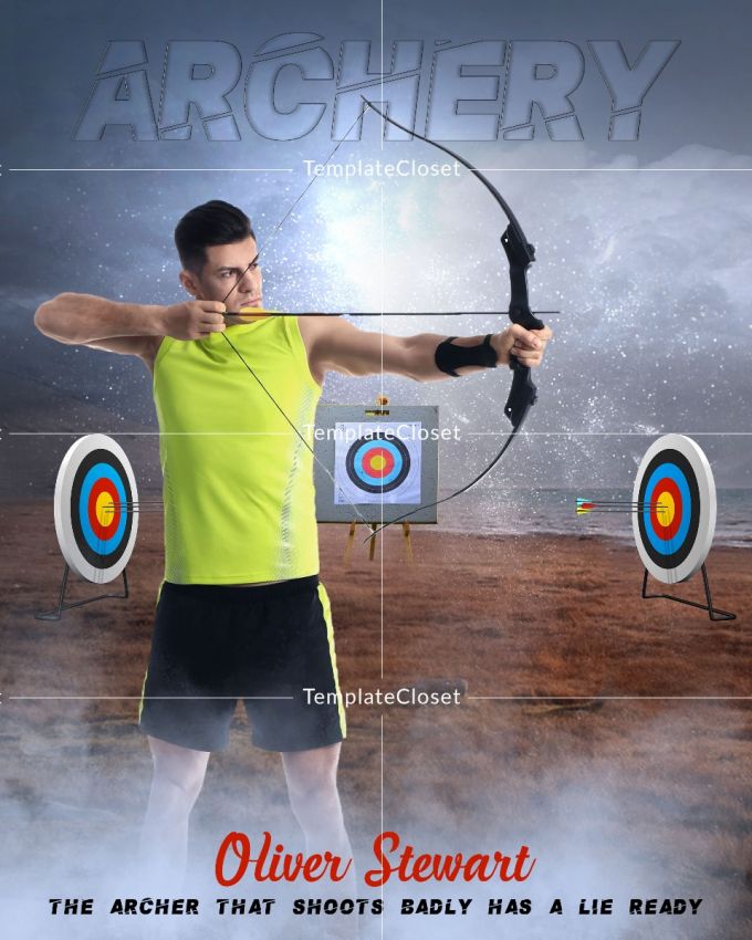 Oliver Stewart Archery Template Photography