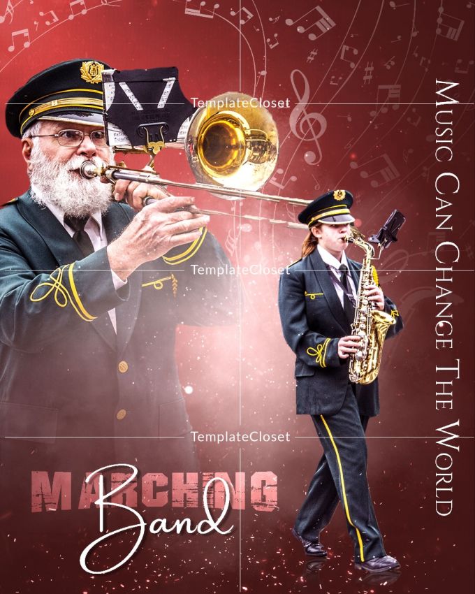 Marching Band Music Can Change The World Template Photography