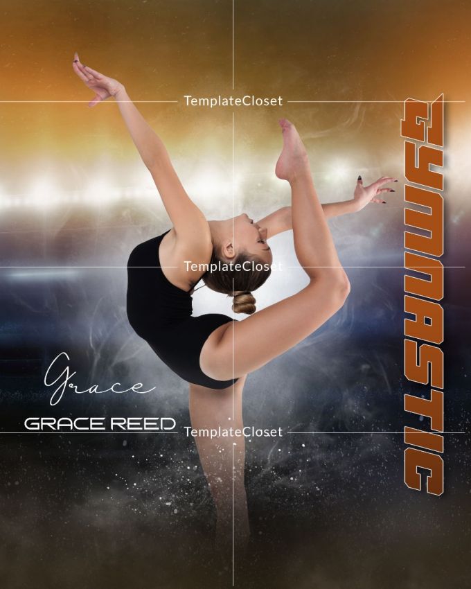 Grace Reed Gymnastics Photography Template